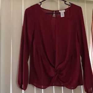 Spring/summer long sleeves blouse